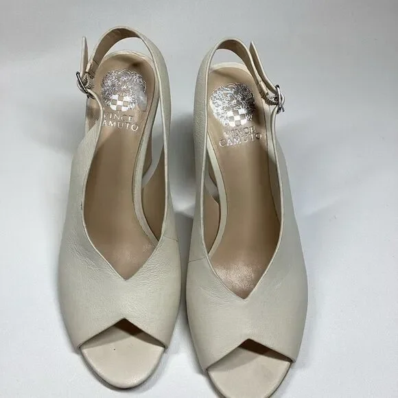 Vince Camuto Shoes Vince Camuto Ivory Cream Drenal Peep Toe